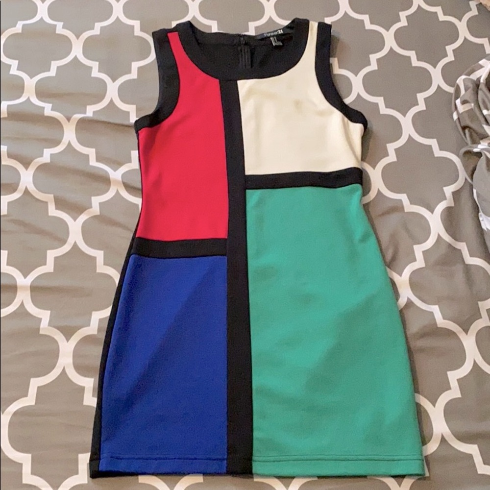 Forever 21 monochrome bodycon dress